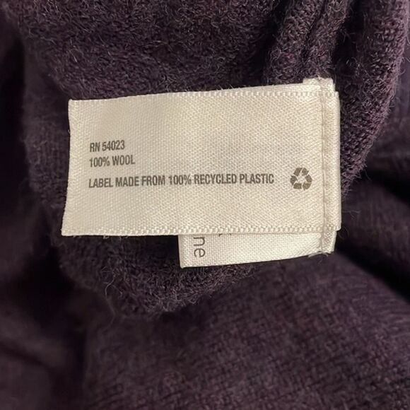 Gap Purple Merino Wool Knit Pullover V-Neck Sweater Men's Size Large Preppy - Picture 9 of 10